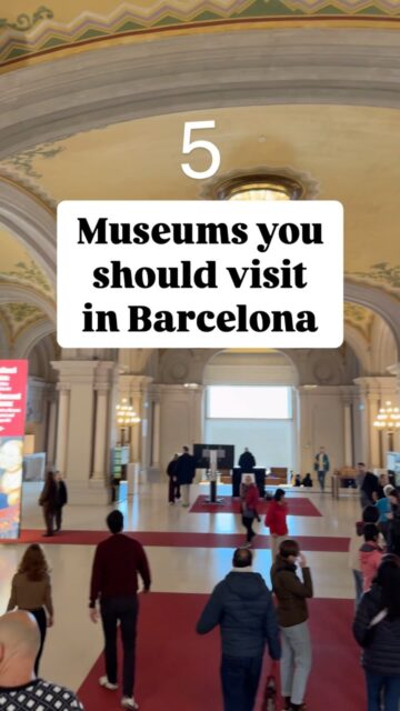 𝟓 𝐌𝐮𝐬𝐞𝐮𝐦𝐬 𝐲𝐨𝐮 𝐬𝐡𝐨𝐮𝐥𝐝 𝐯𝐢𝐬𝐢𝐭 𝐢𝐧 𝐁𝐚𝐫𝐜𝐞𝐥𝐨𝐧𝐚 🤩

1. Museu Nacional d’Art de Catalunya
2. Fundació Joan Miró
3. Picasso
4. Moco
5. FC Barcelona Museum

#barcelona #museums #visitbarcelona🇪🇸 #spain #barcelonamuseum #thingstodo