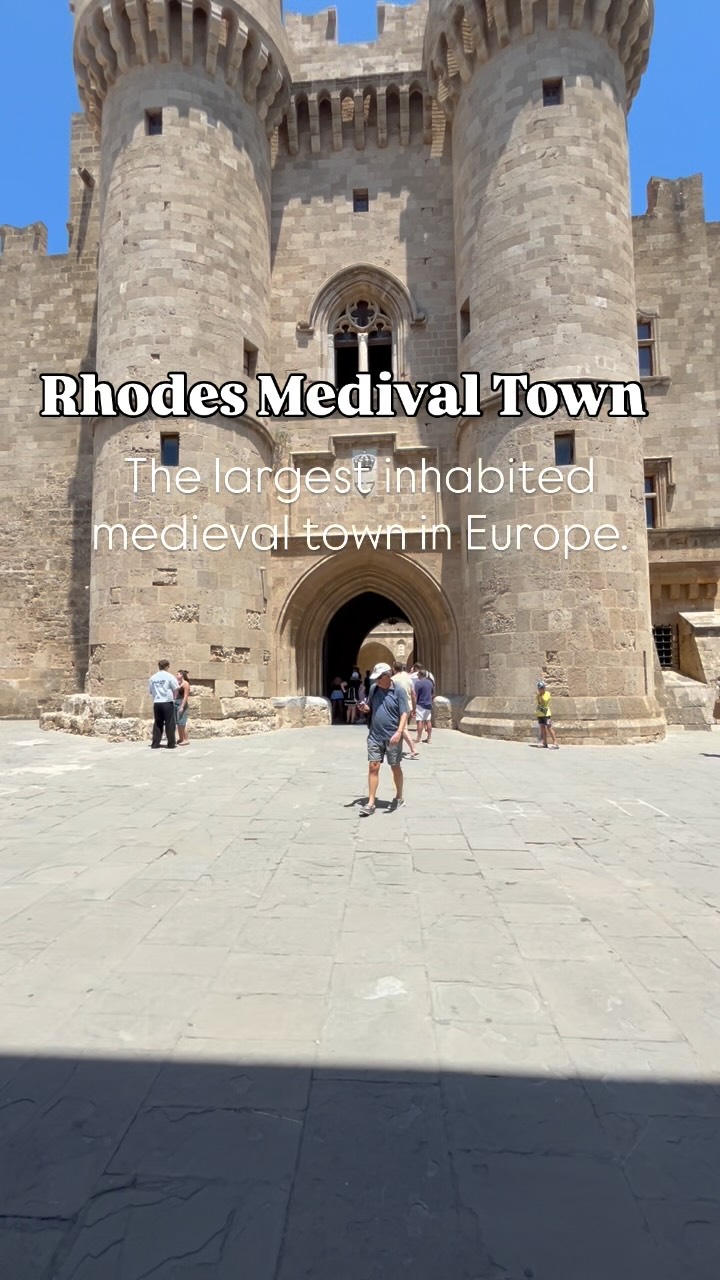 Discover the timeless beauty of Rhodes Medieval Town, one of Greece’s most remarkable historical treasures. 

Built by the Knights of Saint John between the 14th and 16th centuries, this extraordinary walled city is the largest inhabited medieval town in Europe and has been recognized as a UNESCO World Heritage Site since 1988.

As you wander through its cobblestone streets, imposing gates, and centuries-old buildings, every corner tells a story of knights, merchants, and civilizations that shaped the island’s rich history.
Have you ever visited Rhodes? 🇬🇷

#rhodes #rhodesoldtown #greece #greekisland #visitgreece